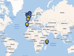 Mapa plavby