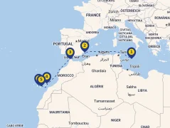 Mapa plavby
