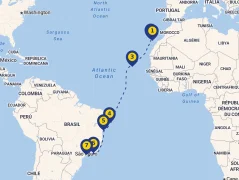 Mapa plavby