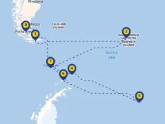 Mapa plavby