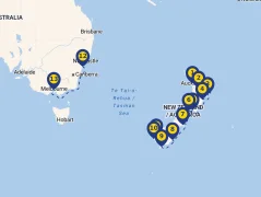 Mapa plavby
