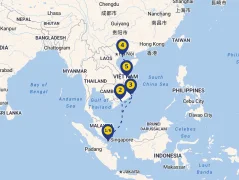 Mapa plavby