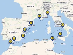 Mapa plavby