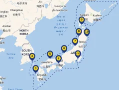 Mapa plavby
