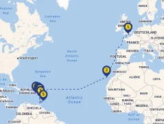 Mapa plavby