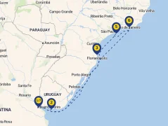 Mapa plavby
