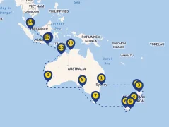 Mapa plavby