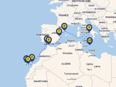 Mapa plavby