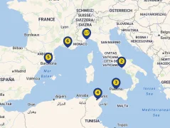 Mapa plavby
