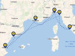 Mapa plavby